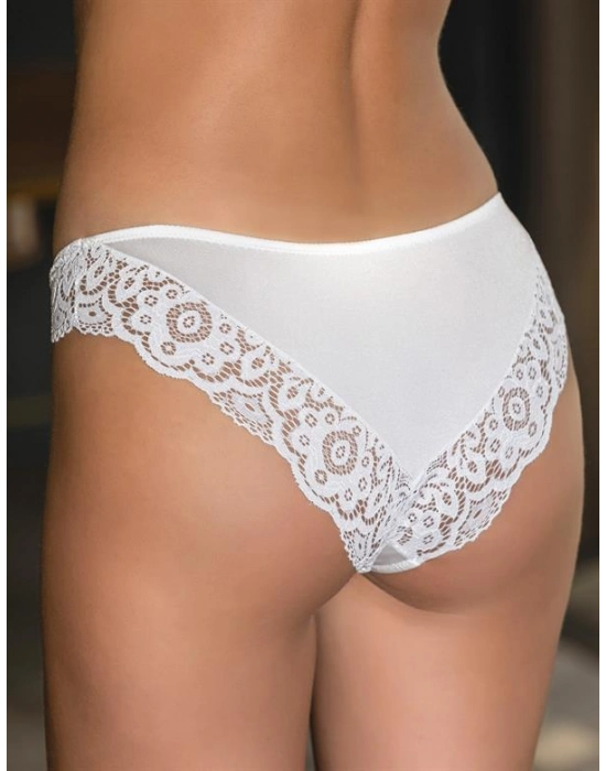 Dantel Detaylı Slip Külot Ekru (brf21371)