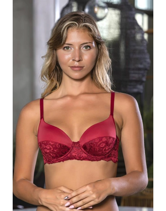 Dantel Detaylı Sütyen Bordo (brf1130)