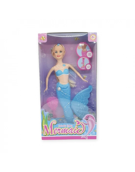 Deniz Kızı Işıklı Bebek - 2348/1-3 - Mavi (bamido)