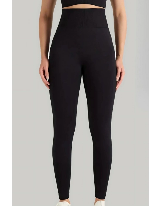 Dikişsiz Düz Tayt Kadın 4451