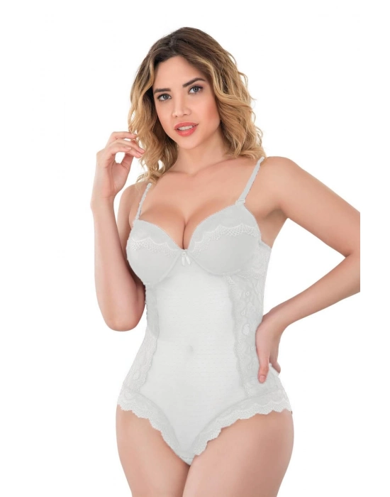 Ekru Mı Emay 176 Dantelli Body
