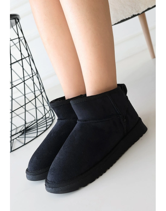 Elsa Siyah Süet Bot - Bamido