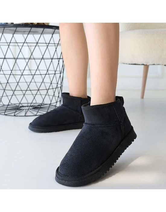 Elsa Siyah Süet Bot - Bamido