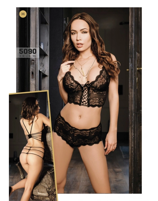 Fantazi Dekolteli Dantelli Büstiyer 5090