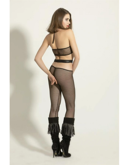 Fantezi File Vücut Çorabı Siyah (brf6100)