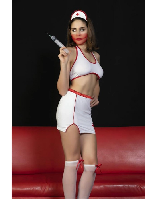 Fantezi Hemşire Kostümü Beyaz (brf6556)