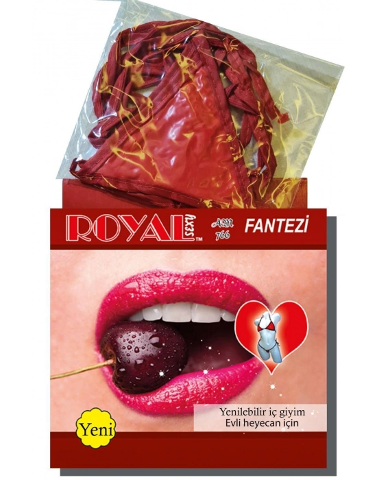 Fantezi Tüketilebilen Yenilebilir Kiraz Aromalı İç Çamaşırı Takımı