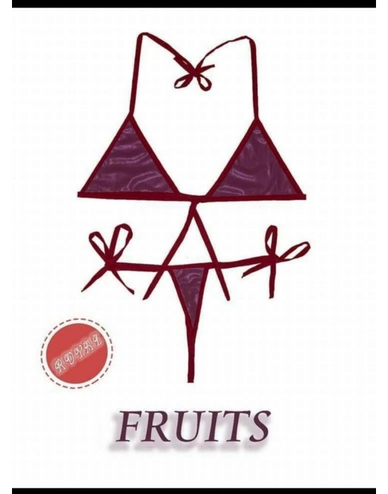 Fantezi Tüketilebilen Yenilebilir Tropikal Aromalı İç Çamaşırı Takımı