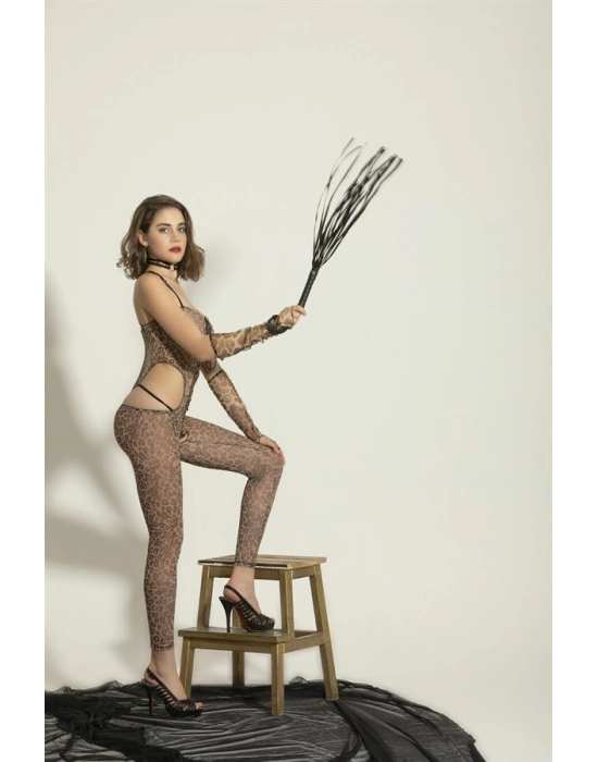 Fantezi Vücut Çorabı Leopar (brf6188)