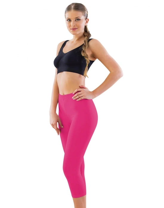 Fuşya Mı Emay 7300 Battal Kapri Tayt