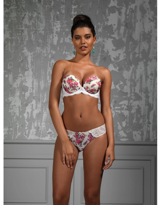 Gardenia Big Size Plunge Bra, Ekru Konforlu Ve Şık Sütyen