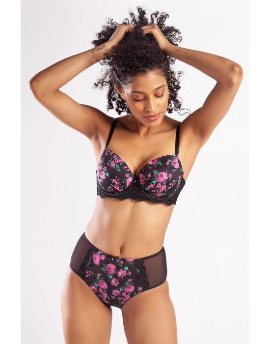 Gardenia Big Size Plunge Bra, Siyah Konforlu Ve Şık Sütyen