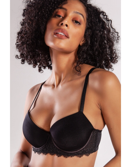 Garland Big Size Plunge Bra, Black Konforlu Ve Şık Sütyen
