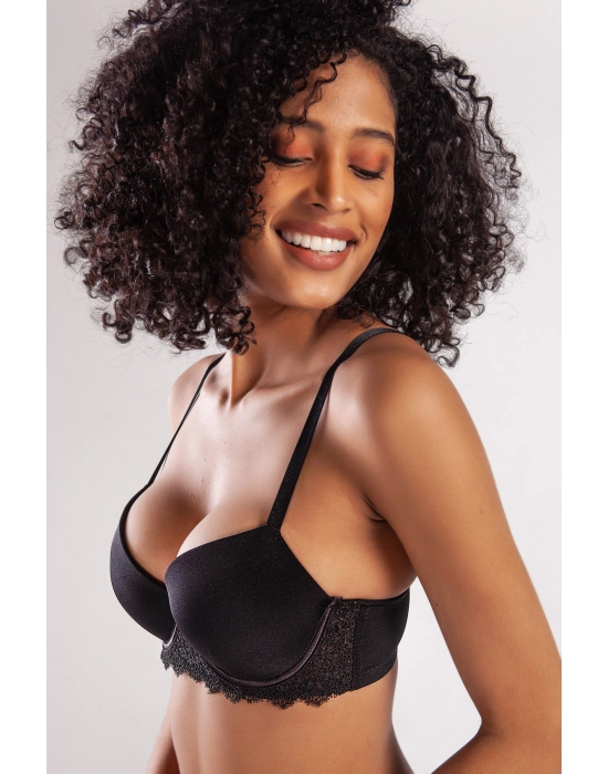 Garland Big Size Plunge Bra, Black Konforlu Ve Şık Sütyen
