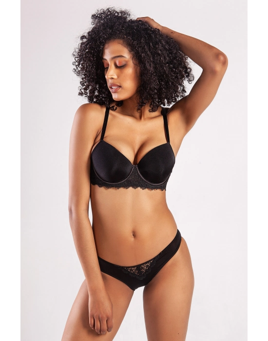 Garland Big Size Plunge Bra, Black Konforlu Ve Şık Sütyen