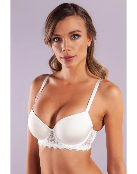 Garland Big Size Plunge Bra, Ekrı Konforlu Ve Şık Sütyen