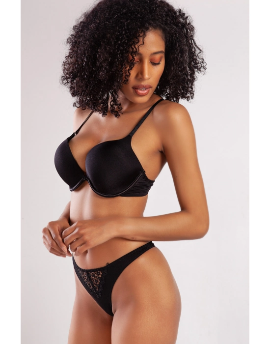 Garland Heavy Push Up Bra, Siyah Konforlu Ve Şık Sütyen