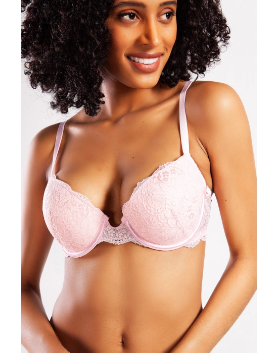 G.colors Balconette Foam Push Up Bra, Açık Pembe  Konforlu Ve Şık Sütyen