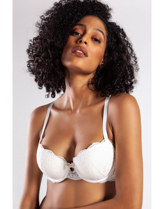 G.colors Balconette Foam Push Up Bra, Ekru Konforlu Ve Şık Sütyen