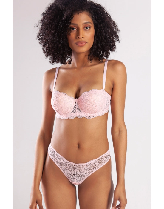 G.colors Push Up Strapless Bra, Açık Pembe Konforlu Ve Şık Sütyen