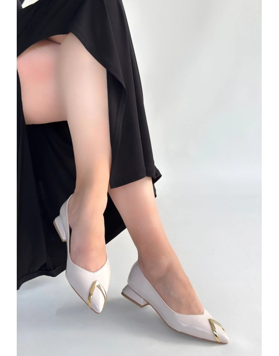 Goes Bej Rugan Babet Ayakkabı - Bamido