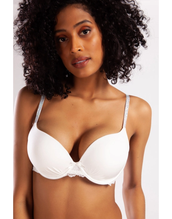 Goldy Heavy Push Up Bra, Ekru Renk  Konforlu Ve Şık Sütyen