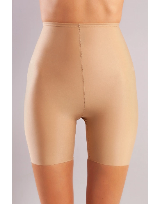 Golshan Girdle Hight Waist Micro Short Corset, İz Yapmayan Görünmez Yüksek Bel Paçalı Ten Korse