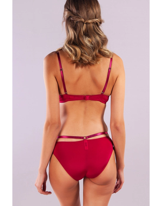 Gorbus Foam Cup Push Up Bra, Şarap Renk  Konforlu Ve Şık Sütyen