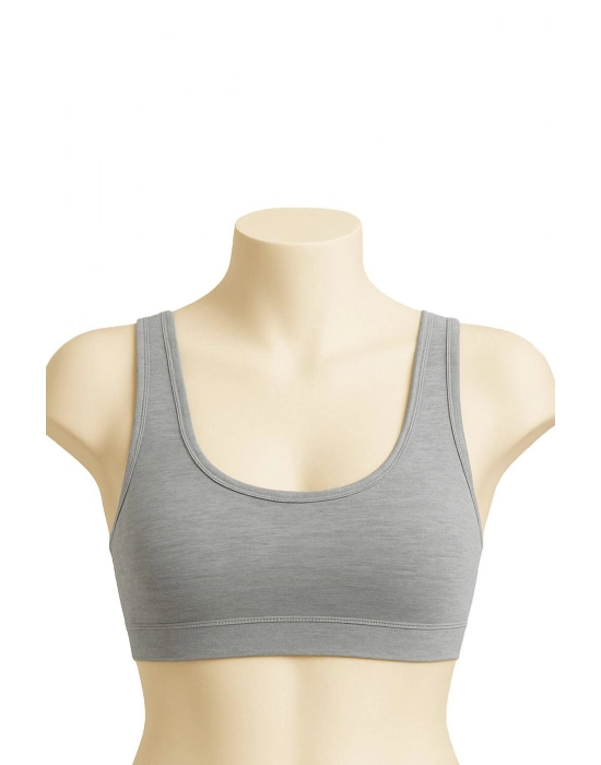 Gri Mı Emay 1817 6'lı Pedli Sporcu Sütyen