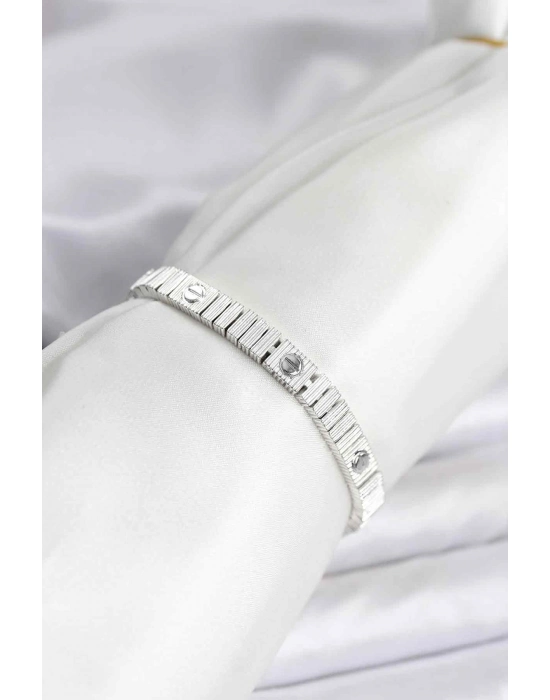 Gümüş Renk Vıp Seri Bileklik - Bamido