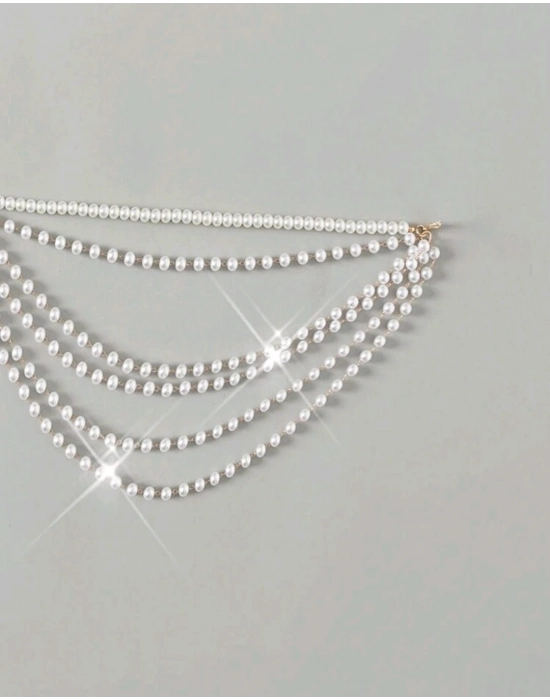 İnci Şıklığıyla Plajlarda Parla – Ayarlanabilir Bikini Zincir Aksesuarı