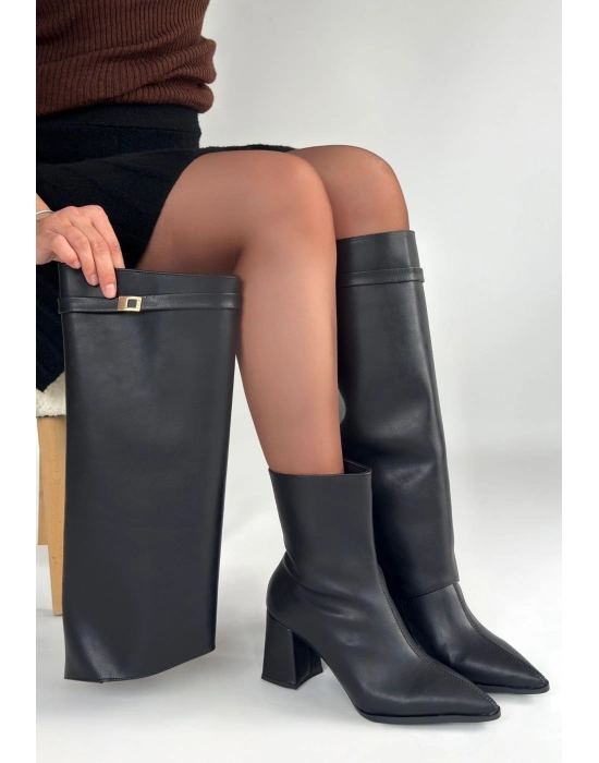 Jike Siyah Cilt Tak Çıkar Çizme - Bamido