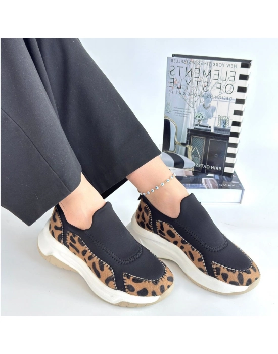 Kendy Leopar Nubuk Spor Ayakkabı - Bamido