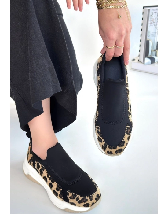 Kendy Leopar Süet Spor Ayakkabı - Bamido