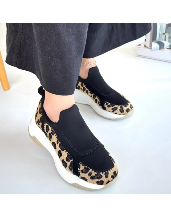 Kendy Leopar Süet Spor Ayakkabı - Bamido