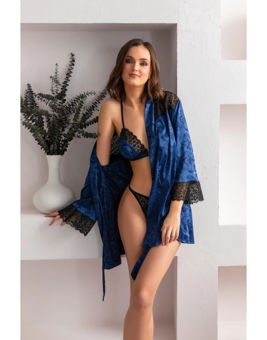 Kuşaklı Mini Boy Sabahlık (mgp12116)