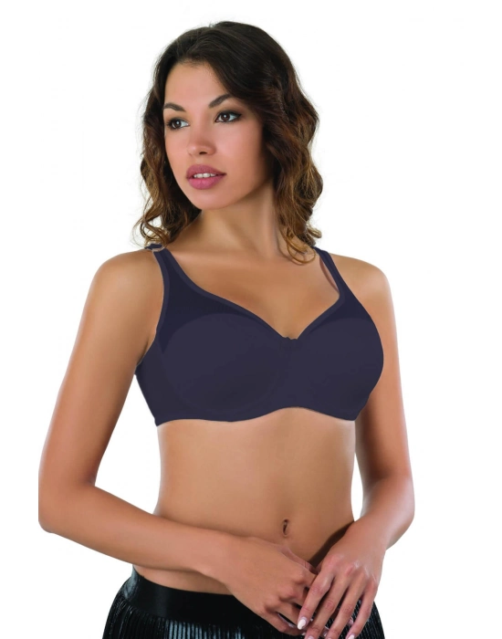 Lacivert  Mı Emay 167c Pedli Tül Toparlayıcı Sütyen