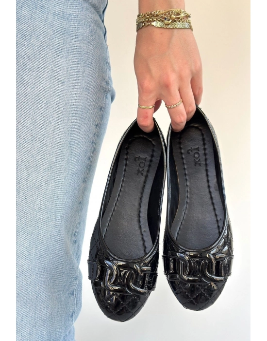 Lawy Siyah Rugan Babet Ayakkabı - Bamido