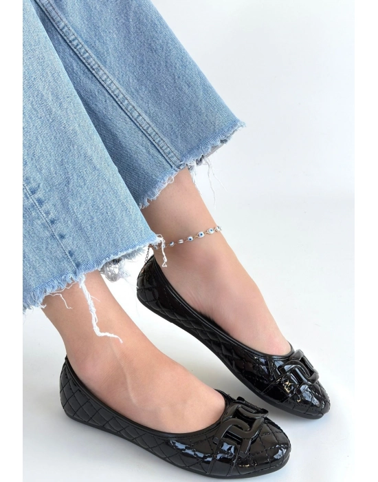 Lawy Siyah Rugan Babet Ayakkabı - Bamido