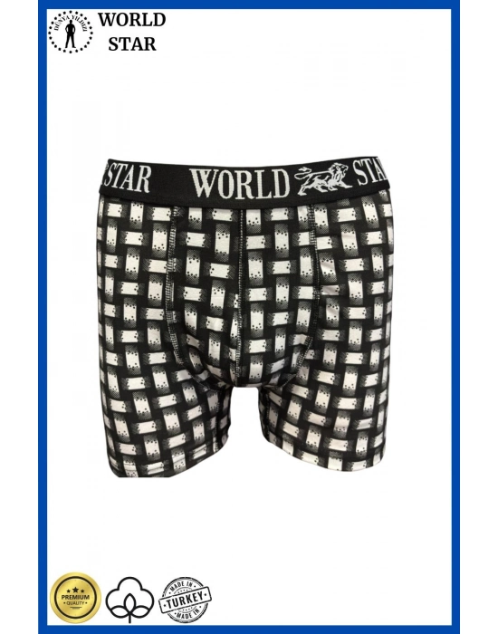 Likralı Pamuklu Renkli Erkek Boxer