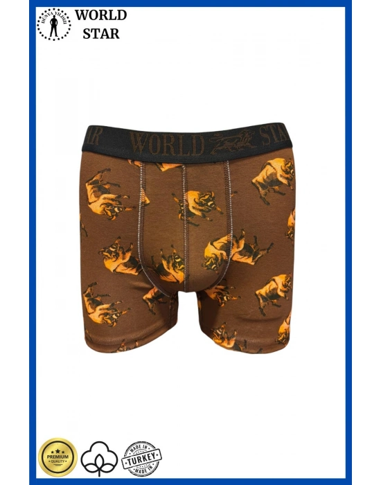 Likralı Pamuklu Renkli Erkek Boxer