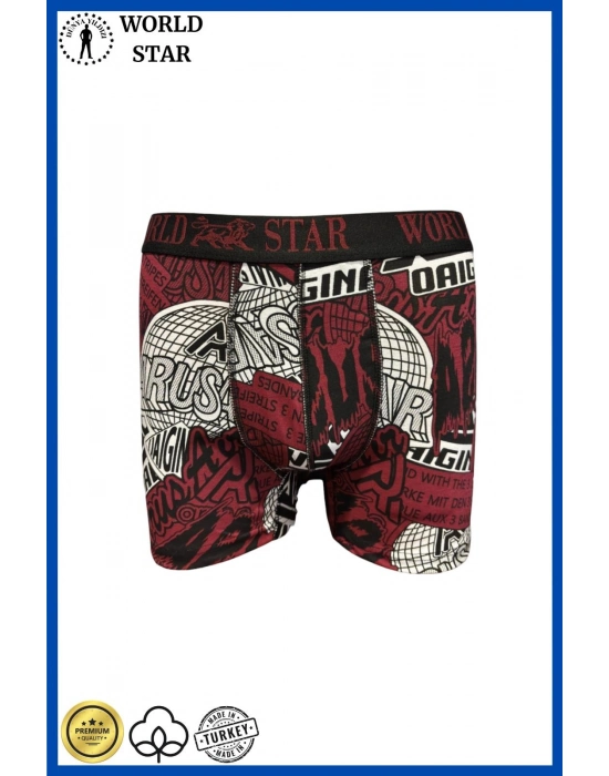 Likralı Pamuklu Renkli Erkek Boxer