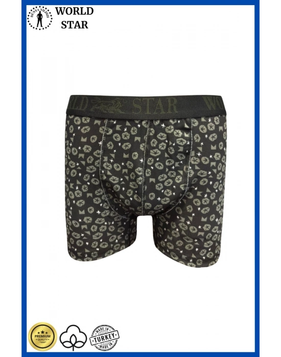 Likralı Pamuklu Renkli Erkek Boxer