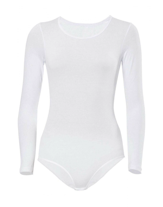 Likralı Uzun Kollu Body 4058