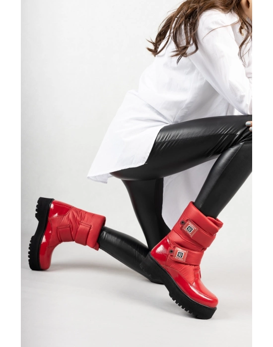 Miah Kırmızı Rugan Kar Bot - Bamido