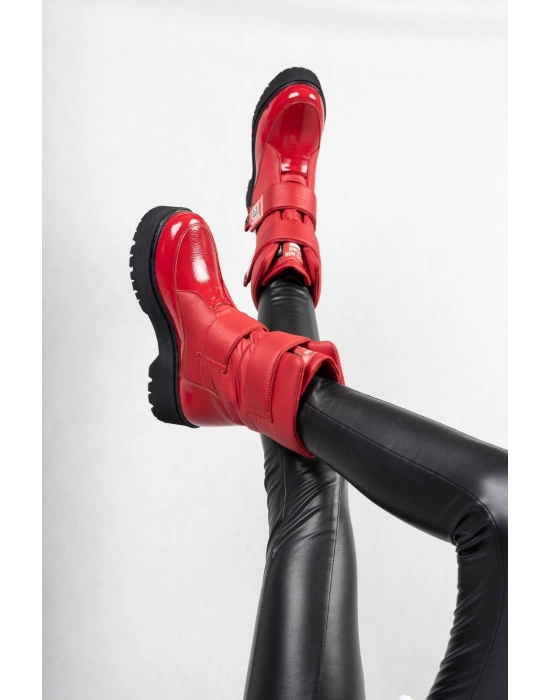 Miah Kırmızı Rugan Kar Bot - Bamido