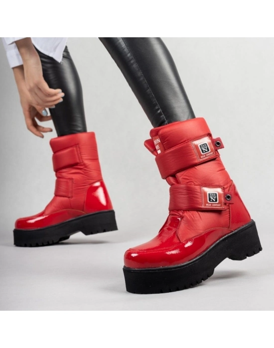 Miah Kırmızı Rugan Kar Bot - Bamido