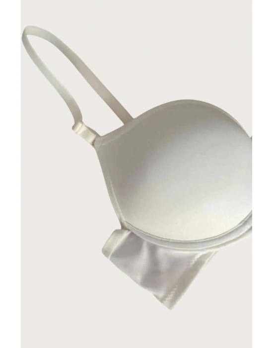 Mikro Kumaş Push Up Dolgulu Balenli Günlük Tek Destekli Sütyen