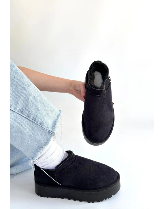 Mitay Siyah Süet Bot - Bamido