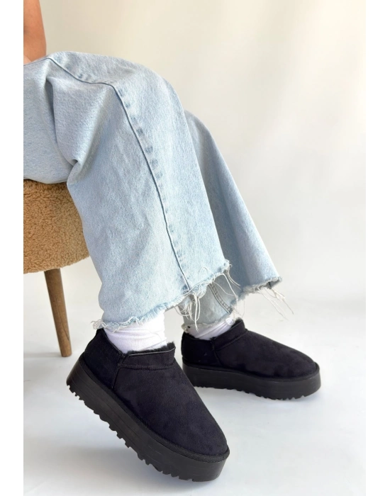 Mitay Siyah Süet Bot - Bamido